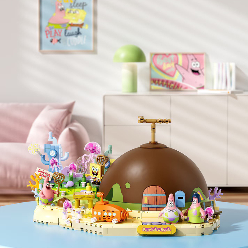 Kids Toys House - 스폰지밥 패트릭 스타 록 하우스 블록