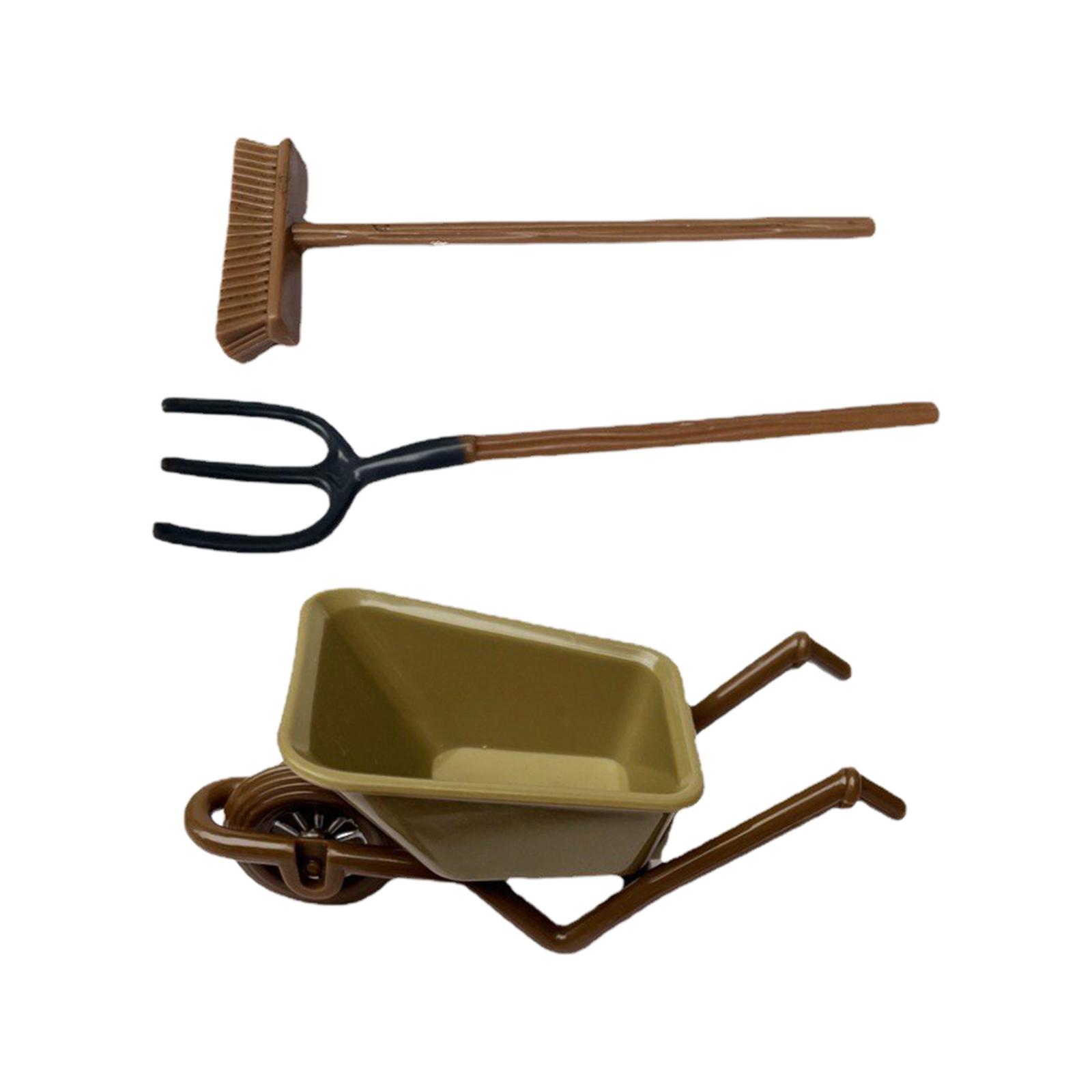 Kids Toys In Store - 3x 1:12 인형의 집 농장 도구