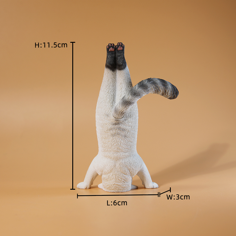 Kids Yoga Toys - 1/6 스케일 미니 시뮬레이션 피트니스 고양이