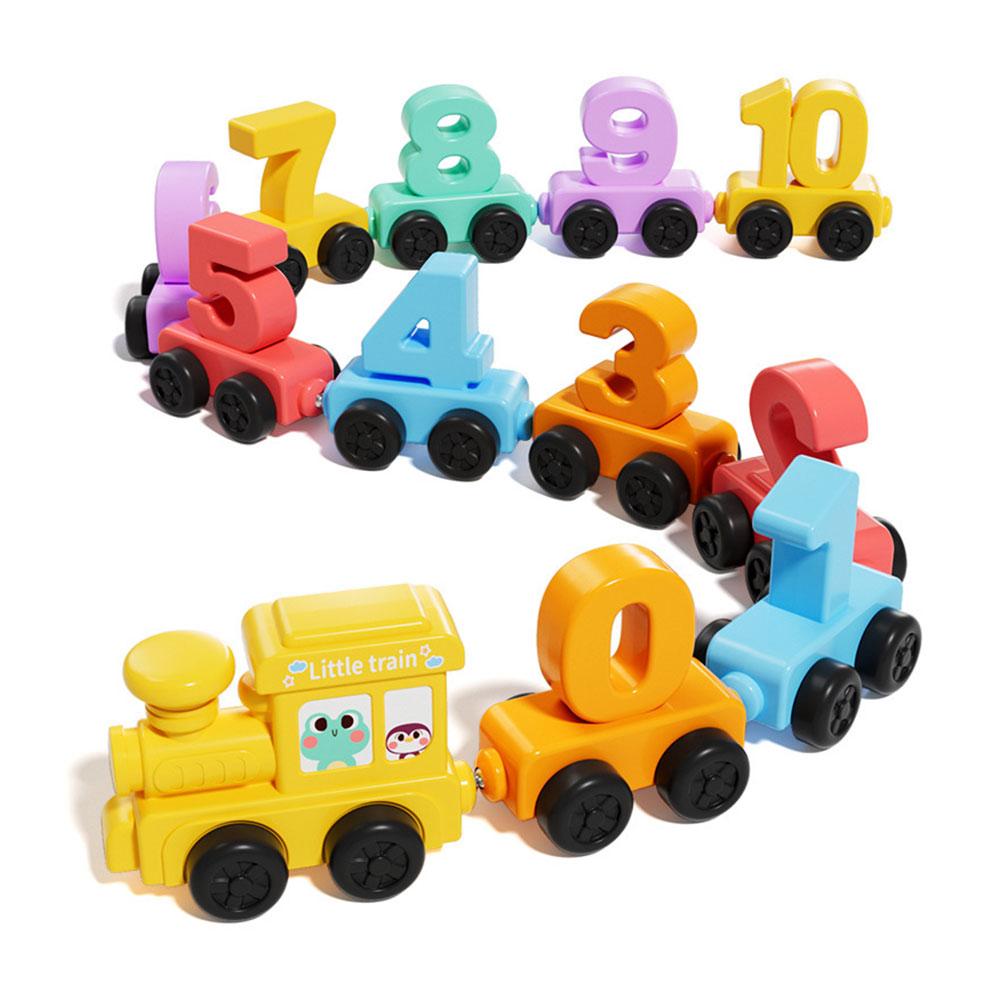 Kids Toys Variety - 몬테소리 교육용 장난감 기차 세트 나무
