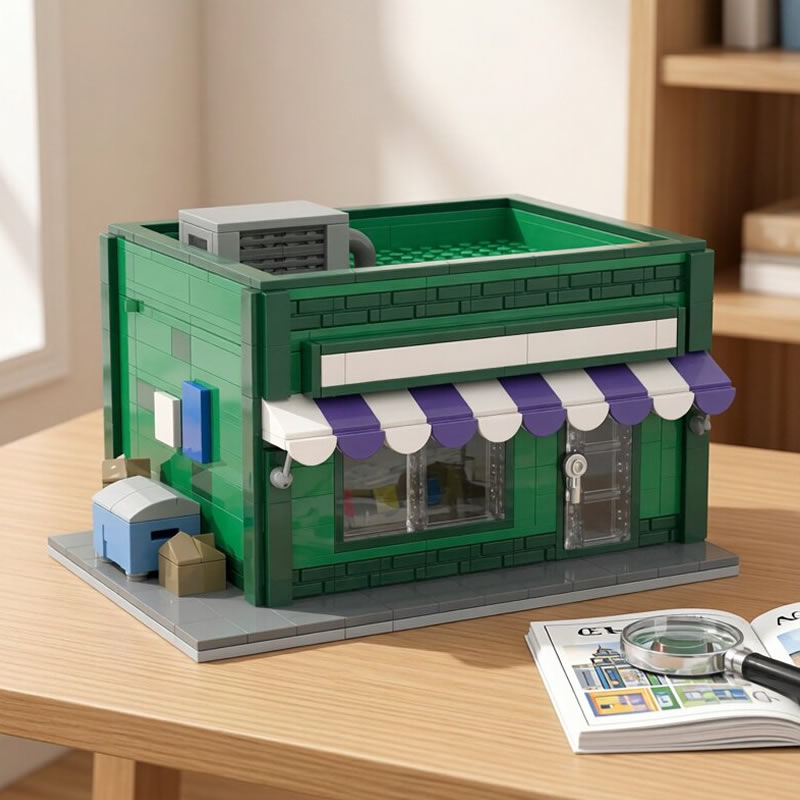 Kids Toys In Store - 빌딩 블록 MOC 모듈형 미니 거리