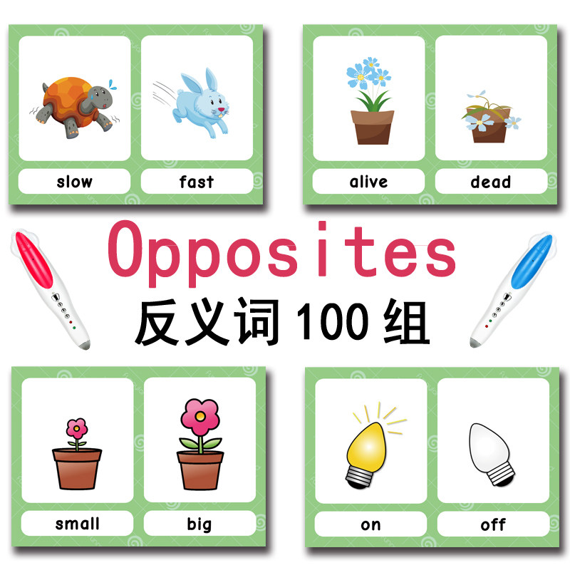100가지 반대되는 단어 플래시 카드 영어 어휘 카드  - Card Game Kids 리뷰 및 가격