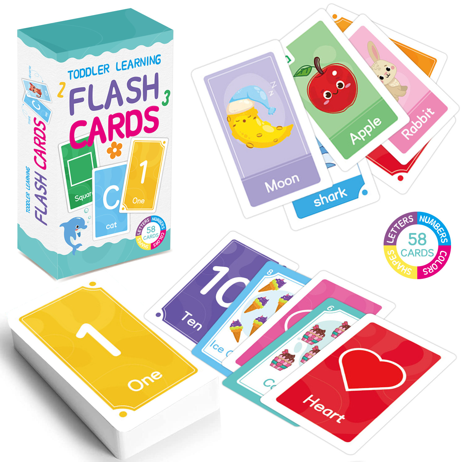 58 Pcs ABC 알파벳 플래시 카드 몬테소리 조기  - Card Game Kids 리뷰 및 가격