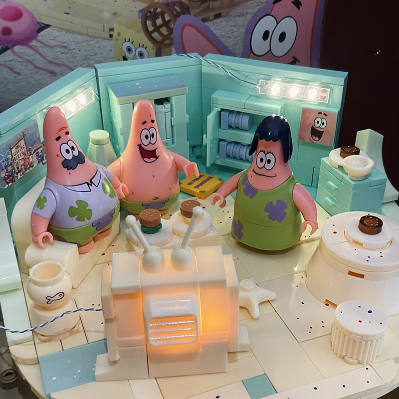 스폰지밥 패트릭 스타 록 하우스 블록 세트 창의적인 D - Kids Toys House 리뷰 및 가격