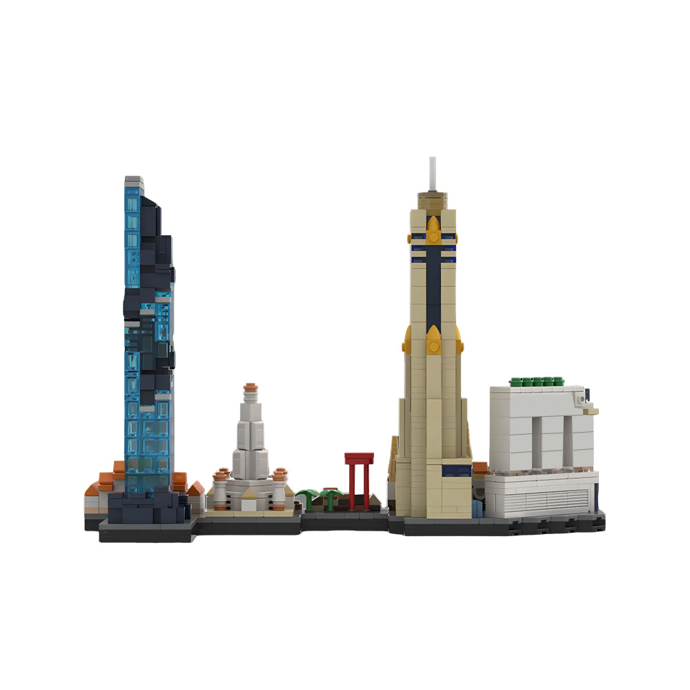 MOC 방콕 스카이라인 빌딩 블록 모델 방콕 스카이라인 - Kids Toys Bangkok 리뷰 및 가격