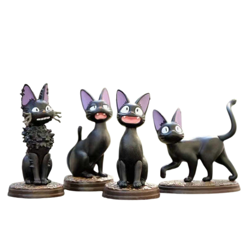 6 개/대 만화 검은 고양이 Jiji Gigi 그림 P - Kids Toys Jiji 리뷰 및 가격