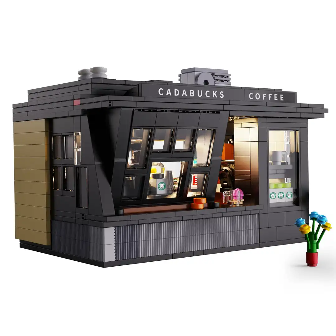 시티 768피스 LED 조명 커피숍 하우스 모델 빌딩  - Kids Toys In Store 리뷰 및 가격