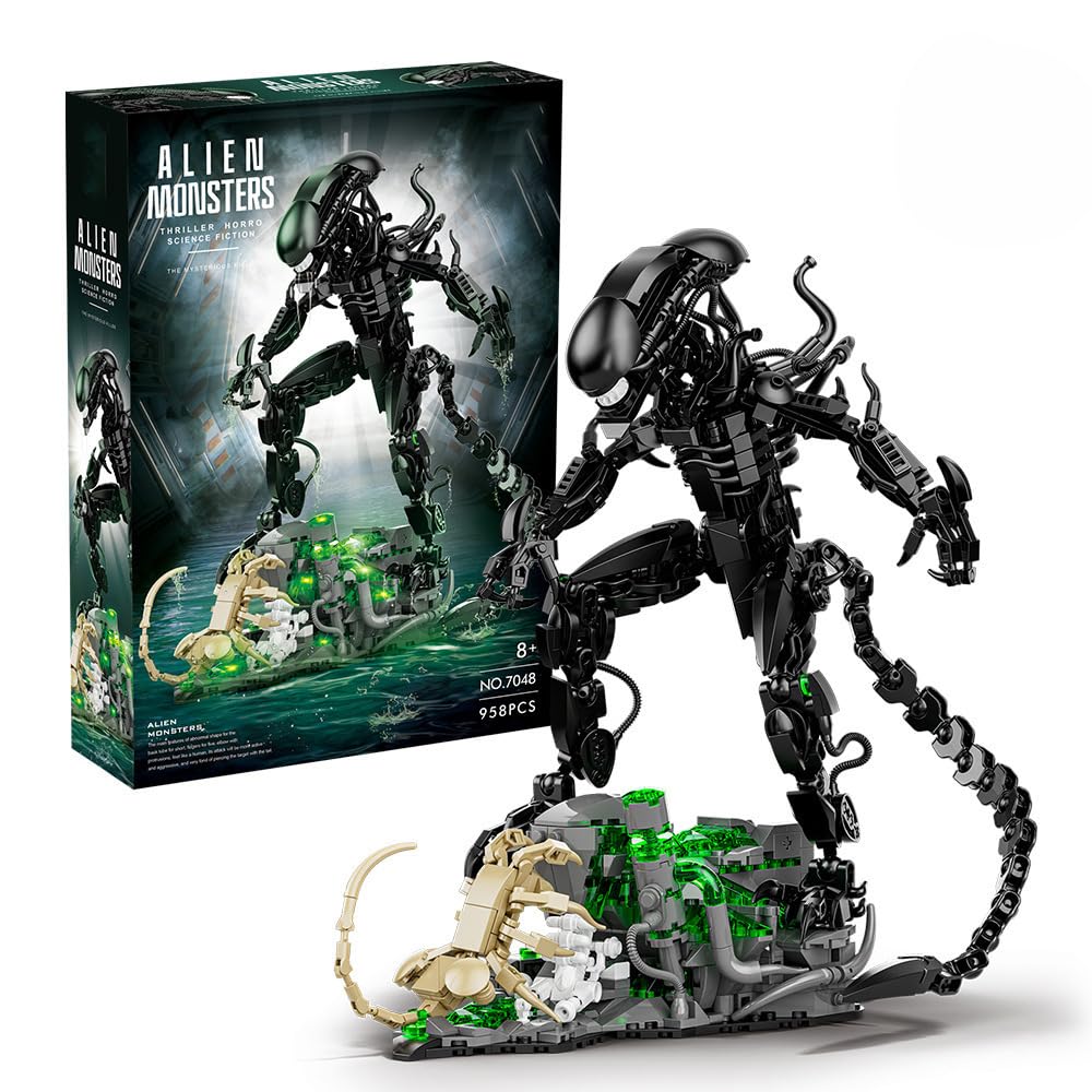 958PCS 외계인 괴물 빌딩 블록 세트 MOC Xen - Xenomorph Kids Toys 리뷰 및 가격