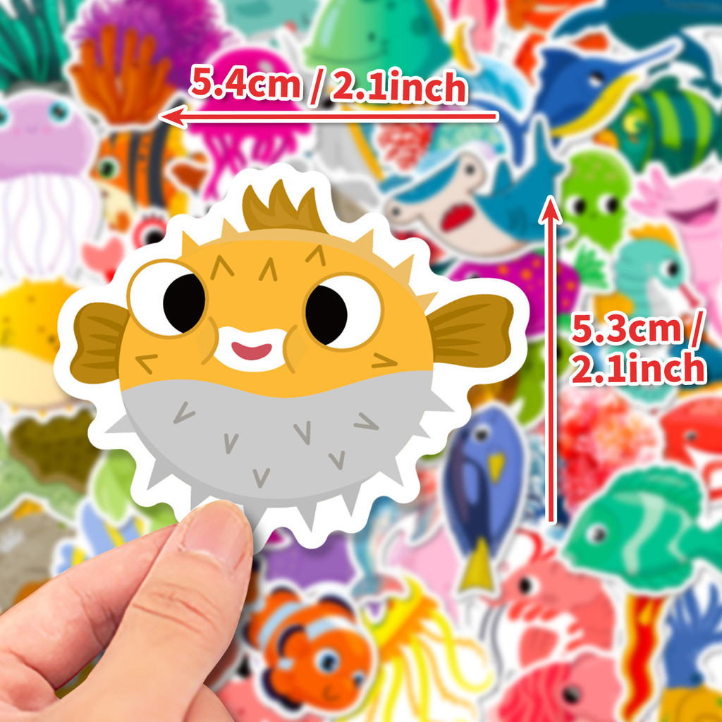 50개 해양 생물 스티커 어린이 장난감용 돌고래 및 상 - Kids Toys In Store 리뷰 및 가격
