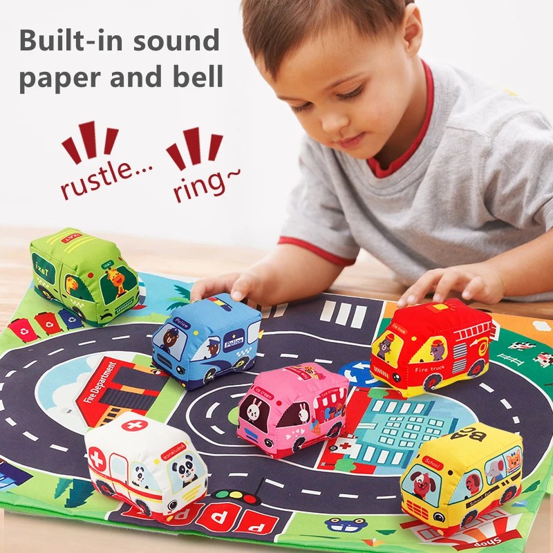 부드러운 자동차 장난감 세트, 놀이 매트 및 9 개 차 - Kids Toys Variety 리뷰 및 가격